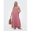 ONLY CARMAKOMA Chiara strop maxi kjole - Dusty Rose