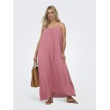ONLY CARMAKOMA Chiara strop maxi kjole - Dusty Rose