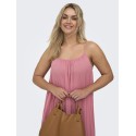 ONLY CARMAKOMA Chiara strop maxi kjole - Dusty Rose