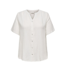ONLY CARMAKOMA Thyra kortærmet t-shirt - Cloud Dancer