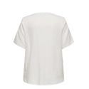 ONLY CARMAKOMA Thyra kortærmet t-shirt - Cloud Dancer