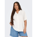 ONLY CARMAKOMA Thyra kortærmet t-shirt - Cloud Dancer