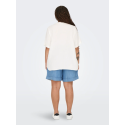 ONLY CARMAKOMA Thyra kortærmet t-shirt - Cloud Dancer