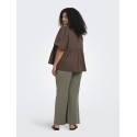 ONLY CARMAKOMA Oaklyn 2/4 embroidery t-shirt - Chocolate Martini