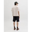 JACK & JONES Austin kortærmet clean check skjorte - Antique White