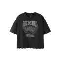 NAME IT KIDS jayla kortærmeret t-shirt - Black Beauty