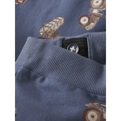NAME IT MINI Janol sweat long shorts - Vintage Indigo