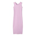 NAME IT KIDS Jenna ærmeløs slim maxi kjole - Full Blooming Pink