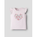 NAME IT MINI Vayanna ærmeløs capsl top - Cradle Pink Red Flowers
