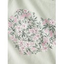 NAME IT MINI Vayanna ærmeløs capsl top - Pale Aqua Pink Flowers