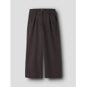 LMTD Luis Pleat Brede Bukser - Black Coffee