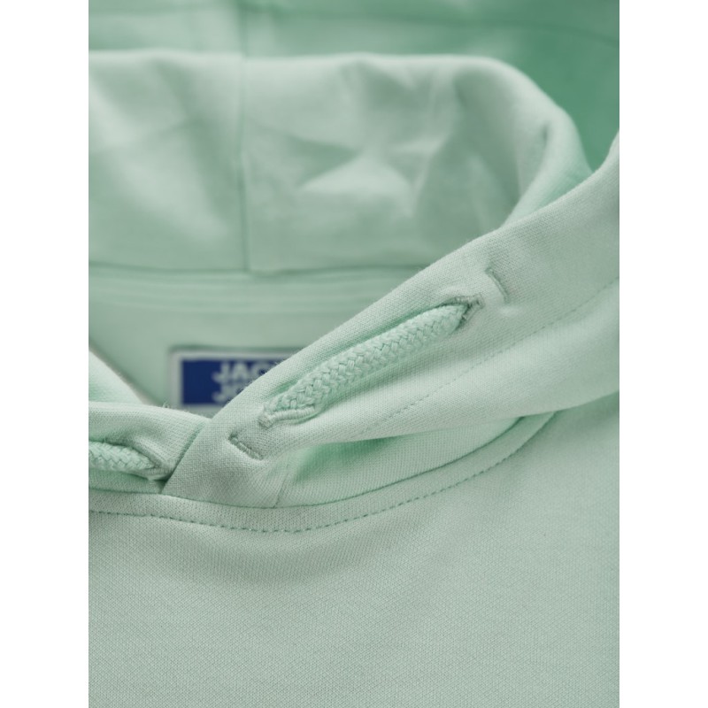 JACK & JONES Junior Basic Sweat Hoodie - Bleached Aqua