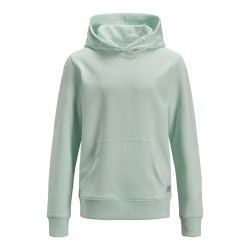 JACK & JONES Junior Basic Sweat Hoodie - Bleached Aqua