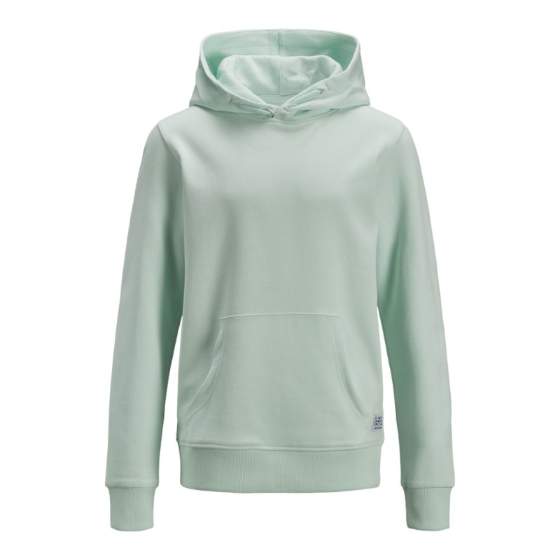 JACK & JONES Junior Basic Sweat Hoodie - Bleached Aqua