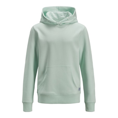 JACK & JONES Junior Basic Sweat Hoodie - Bleached Aqua