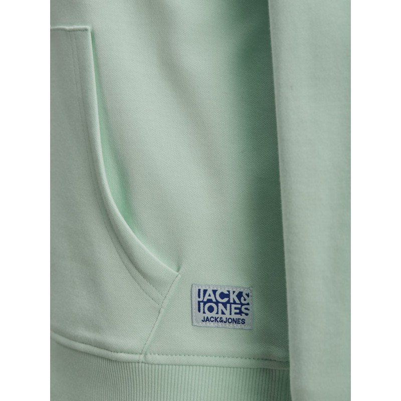 JACK & JONES Junior Basic Sweat Hoodie - Bleached Aqua
