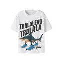 NAME IT Kids Armi BRAINROT t-shirt - Bright White