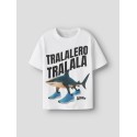 NAME IT Kids Armi BRAINROT t-shirt - Bright White