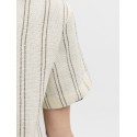 JACK & JONES JUNIOR Coba Stribet Resort Kortærmet Skjorte - Antique White / Stripes