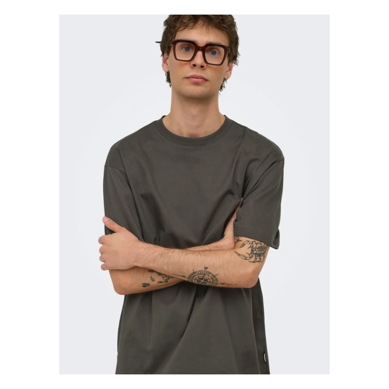ONLY & SONS Fred Relaxed T-shirt - Beluga