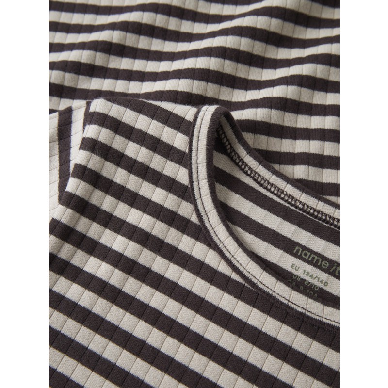 NAME IT Kids Suraja S-Xlim L/s Bluse -  Black Coffee