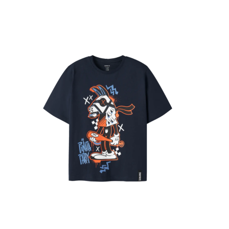 NAME IT KIDS Jef fortnite kortærmet box t-shirt - Navy Blazer