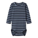 NAME IT BABY Banio langærmet body - Dark Sapphire
