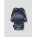 NAME IT BABY Banio langærmet body - Dark Sapphire