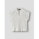 LMTD Flace kortærmet capsl t-shirt - White Alyssum