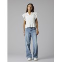 LMTD Flace kortærmet capsl t-shirt - White Alyssum