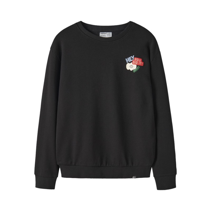 NAME IT KIDS Knil langærmet sweatshirt - Black