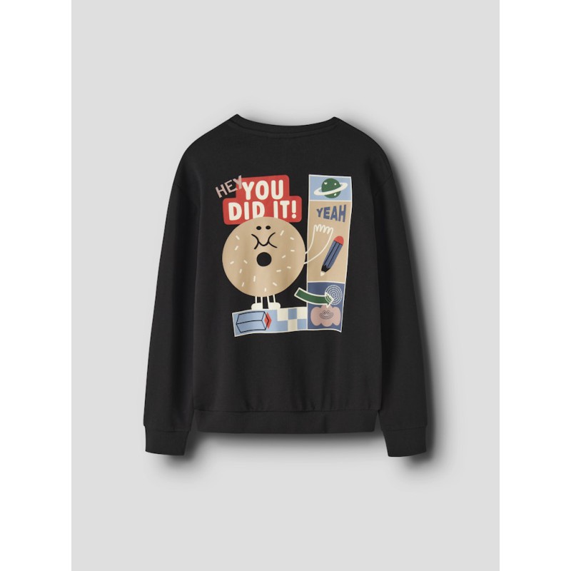 NAME IT KIDS Knil langærmet sweatshirt - Black