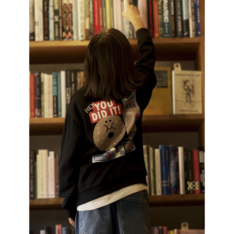 NAME IT KIDS Knil langærmet sweatshirt - Black