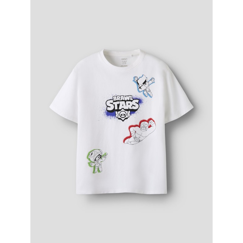 NAME IT KIDS Evere brawlstar kortærmet t-shirt - Bright White