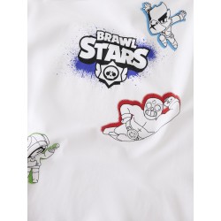 NAME IT KIDS Evere brawlstar kortærmet t-shirt - Bright White
