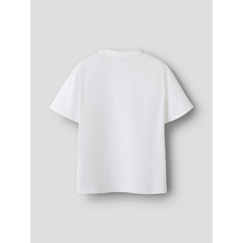 NAME IT KIDS Evere brwlst kortærmet t-shirt - Bright White