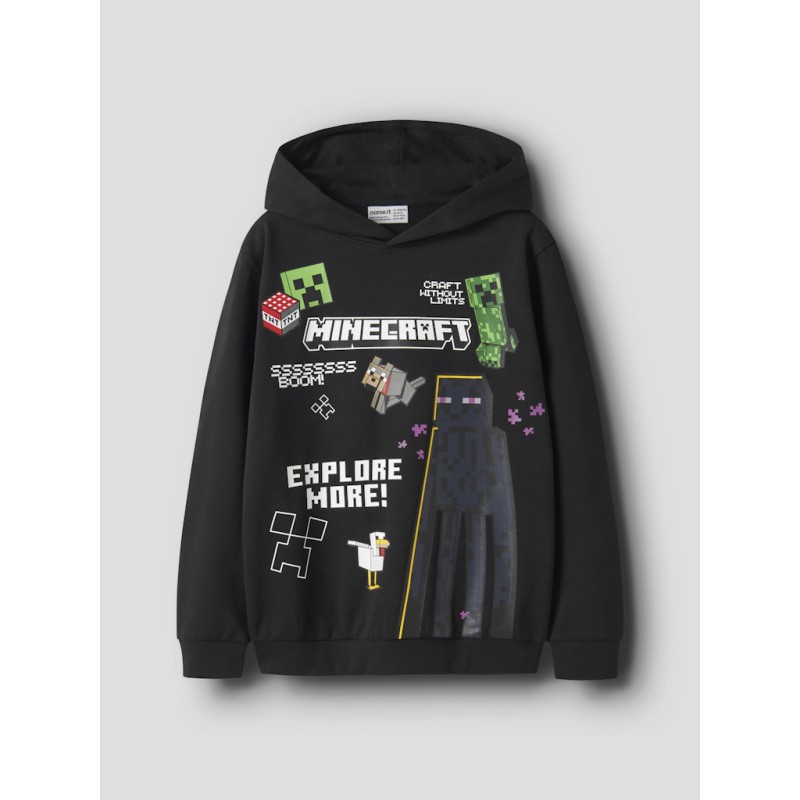 NAME IT KIDS Ju minecraft sweatshirt - Black