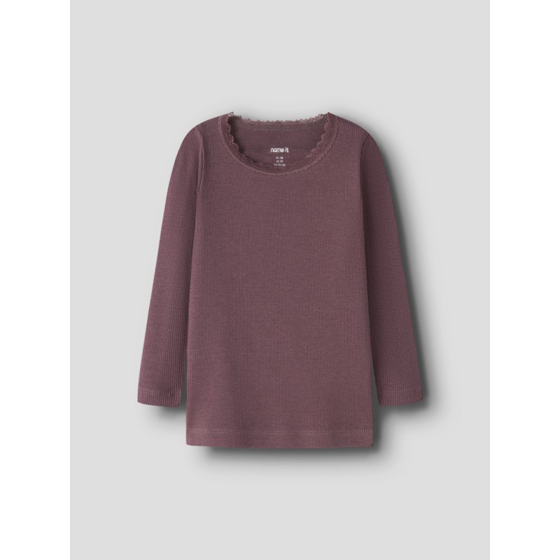 NAME IT MINI Kab Bluse - Wild Ginger