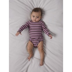 NAME IT BABY Banio langærmet body - French Roast LILAS