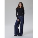 LMTD Birm wide jeans - Dark Blue Denim
