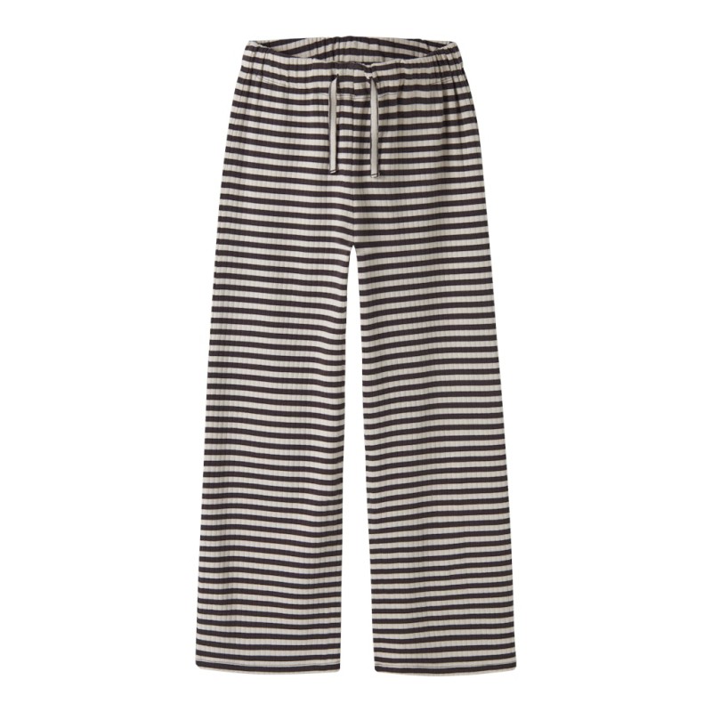 NAME IT Kids Suraja Straight Fit Bukser - Black Coffee W. PEYOTE