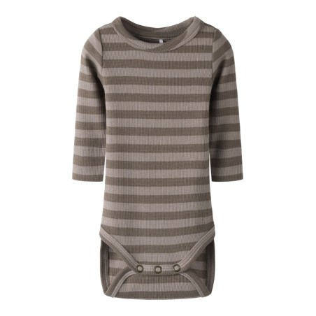 NAME IT BABY Banio langærmet body - Morel SATELLITE