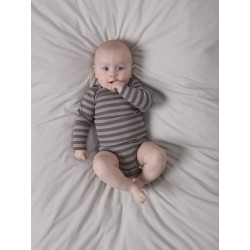 NAME IT BABY Banio langærmet body - Morel SATELLITE