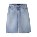 LMTD Birm denim loose knickers shorts - Light Blue Denim