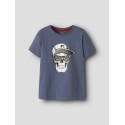 NAME IT KIDS Lorne kortærmet t-shirt - Vintage Indigo