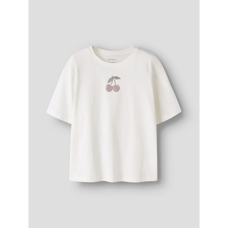 NAME IT KIDS Karina kortærmet t-shirt - Wispy Clouds