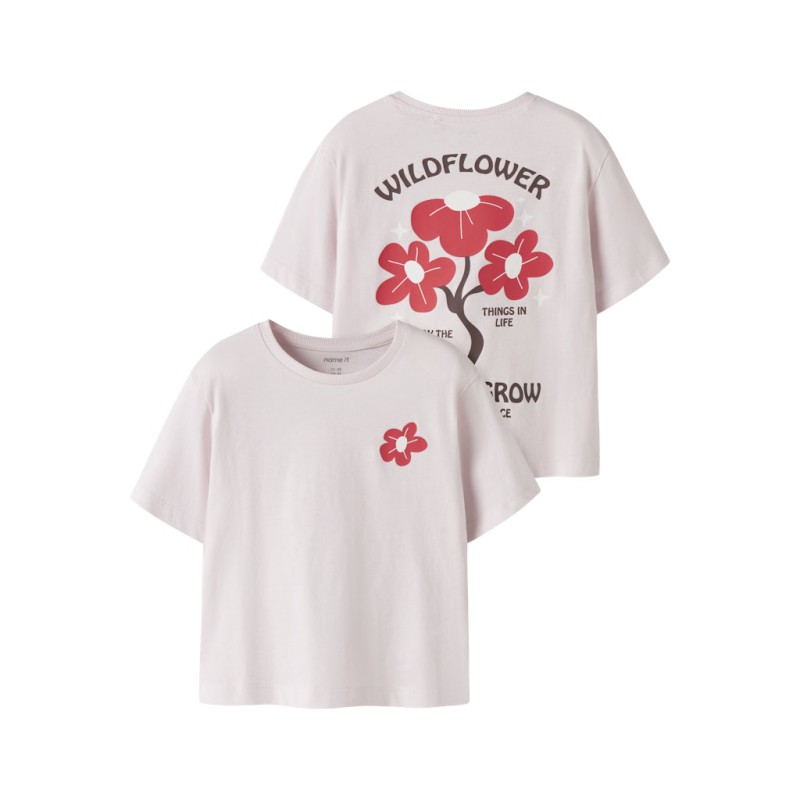 NAME IT MINI Katrina kortærmet t-shirt - Raindrops On Roses