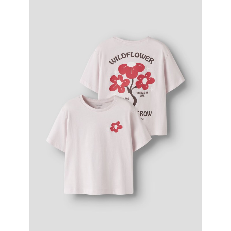 NAME IT MINI Katrina kortærmet t-shirt - Raindrops On Roses