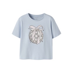 NAME IT MINI Katrina kortærmet t-shirt - Sheer Blue
