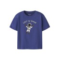 NAME IT MINI Karsil kortærmet t-shirt - Deep Ultramarine